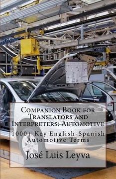 portada Companion Book for Translators and Interpreters: Automotive: 1000+ Key English-Spanish Automotive Terms (en Inglés)