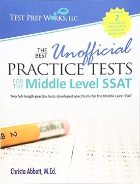 portada The Best Unofficial Practice Tests for the Middle Level Ssat (en Inglés)