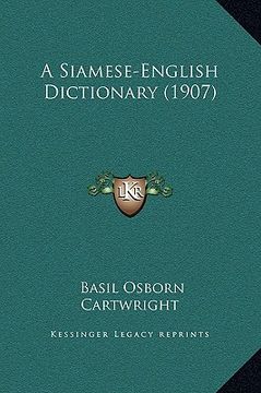 portada a siamese-english dictionary (1907) (en Inglés)