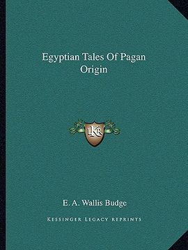 portada egyptian tales of pagan origin (en Inglés)
