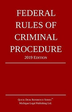 portada Federal Rules of Criminal Procedure; 2019 Edition (en Inglés)
