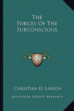 portada the forces of the subconscious (en Inglés)
