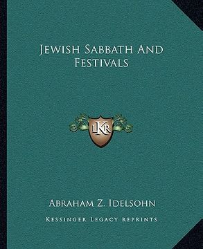 portada jewish sabbath and festivals (en Inglés)