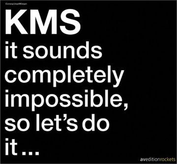 portada Kms: It Sounds Completely Impossible, so Let's do it (Aveditionrockets) (en Inglés)