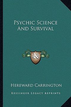portada psychic science and survival (en Inglés)