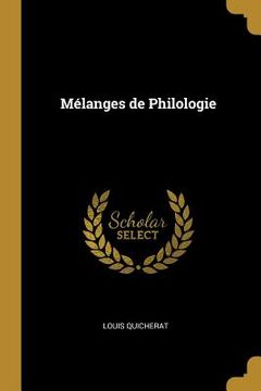 portada Mélanges de Philologie (en Inglés)