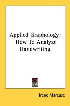 portada applied graphology: how to analyze handwriting (en Inglés)