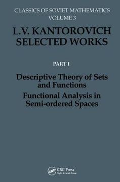 portada Descriptive Theory of Sets and Functions. Functional Analysis in Semi-Ordered Spaces (en Inglés)