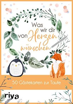 portada Was wir dir von Herzen Wünschen? 50 Gästekarten zur Taufe (in German)