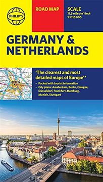 portada Philip'S Germany and Netherlands Road map (Philip'S Sheet Maps) (en Inglés)