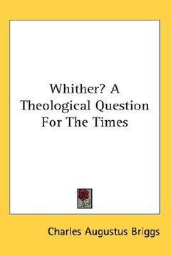 portada whither? a theological question for the times (en Inglés)
