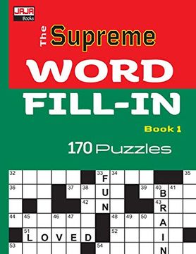 portada The Supreme Word Fill-In Book (170 Crossword Fill-Ins) (en Inglés)