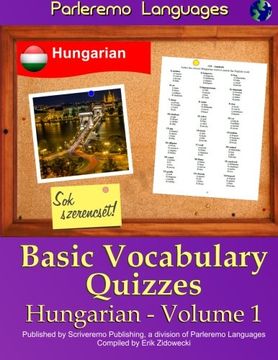 portada Parleremo Languages Basic Vocabulary Quizzes Hungarian - Volume 1
