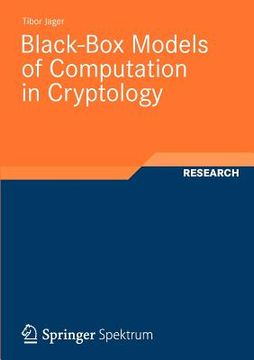 portada on black-box models of computation in cryptology