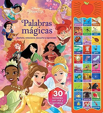 portada Palabras Mágicas Disney Princesas 30 Botones con Sonido: 30 Botones con voz y Sonido