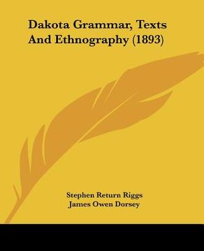 portada dakota grammar, texts and ethnography (1893) (in English)