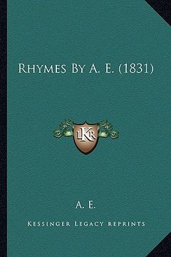 portada rhymes by a. e. (1831)