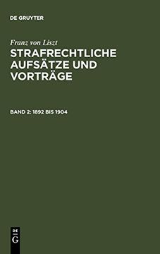 portada 1892 bis 1904 (en Alemán)