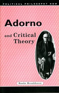 portada adorno and critical theory (en Inglés)
