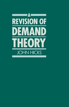 portada A Revision of Demand Theory (en Inglés)