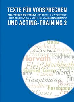 portada Texte für Vorsprechen und Acting-Training 2: 110 Solo und Duoszenen des 20. Jahrhunderts 