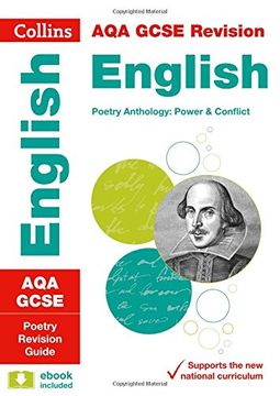 portada Collins GCSE Revision and Practice - New 2015 Curriculum Edition -- Aqa GCSE Poetry Anthology: Power and Conflict: Revision Guide (en Inglés)