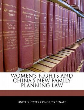 portada women's rights and china's new family planning law (en Inglés)