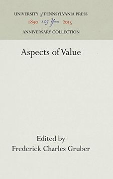 portada Aspects of Value (Martin g. Brumbaugh Lectures in Education) (en Inglés)