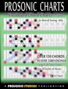 portada Fretboard Chord Charts for Guitar - In Altered Tuning: 4ths (en Inglés)