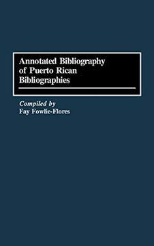 portada Annotated Bibliography of Puerto Rican Bibliographies (en Inglés)