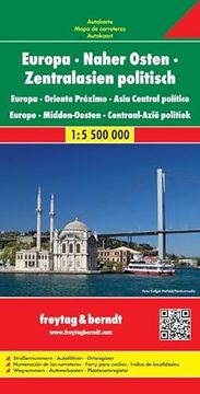portada Europe - Middle East - Asia Central Pol. F&b (+R): Wegenkaart 1: 5 500 000