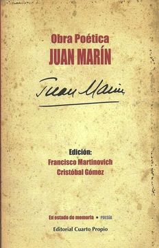 portada Obra Poética. Juan Marín