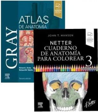 portada Lote Anatomia: Gray Atlas + Netter Cuaderno Para Colorear Gray. Atlas de Anatomia 3 Ed. + Netter Cuaderno de Anatomia Para  Colorear 3ª Edicion