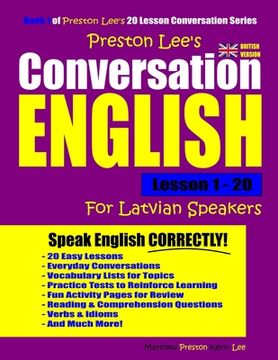 portada Preston Lee's Conversation English For Latvian Speakers Lesson 1 - 20 (British Version) (en Inglés)