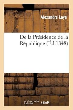 portada de la Présidence de la République (en Francés)