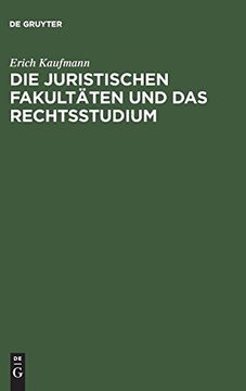 portada Die Juristischen Fakultäten und das Rechtsstudium (in German)