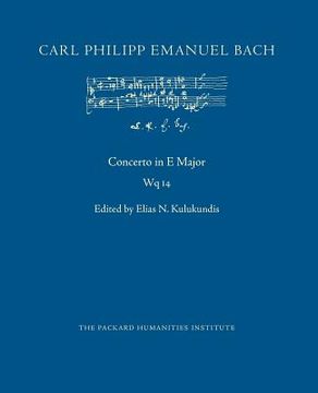 portada Concerto in E Major, Wq 14 (en Inglés)