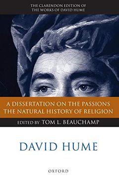 portada David Hume: A Dissertation on the Passions; The Natural History of Religion (Clarendon Hume Edition Series) (en Inglés)