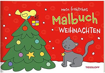 portada Mein Fröhliches Malbuch. Weihnachten: Malspaß ab 3 Jahren (en Alemán)