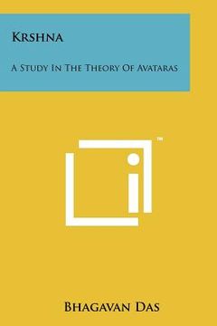 portada krshna: a study in the theory of avataras (in English)