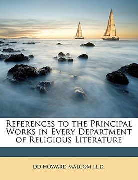 portada references to the principal works in every department of religious literature (en Inglés)