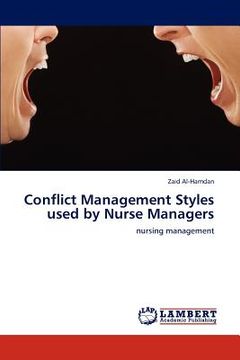portada conflict management styles used by nurse managers (en Inglés)