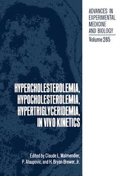 portada Hypercholesterolemia, Hypocholesterolemia, Hypertriglyceridemia, in Vivo Kinetics (in English)