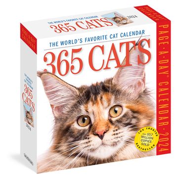 portada 365 Cats Page-A-Day Calendar 2024: The World's Favorite cat Calendar (en Inglés)
