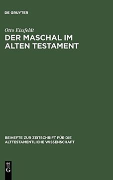 portada Der Maschal im Alten Testament (Beihefte zur Zeitschrift f r die Alttestamentliche Wissensch) 