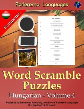 portada Parleremo Languages Word Scramble Puzzles Hungarian - Volume 4 (en Húngaro)