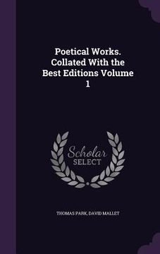 portada Poetical Works. Collated With the Best Editions Volume 1 (in English)