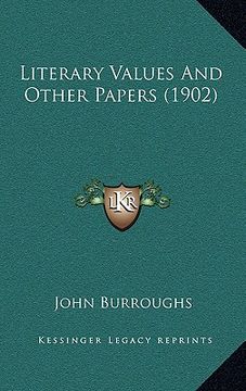 portada literary values and other papers (1902)