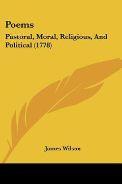 portada poems: pastoral, moral, religious, and political (1778) (en Inglés)