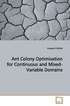 portada ant colony optimisation for continuous and mixed-variable domains (en Inglés)